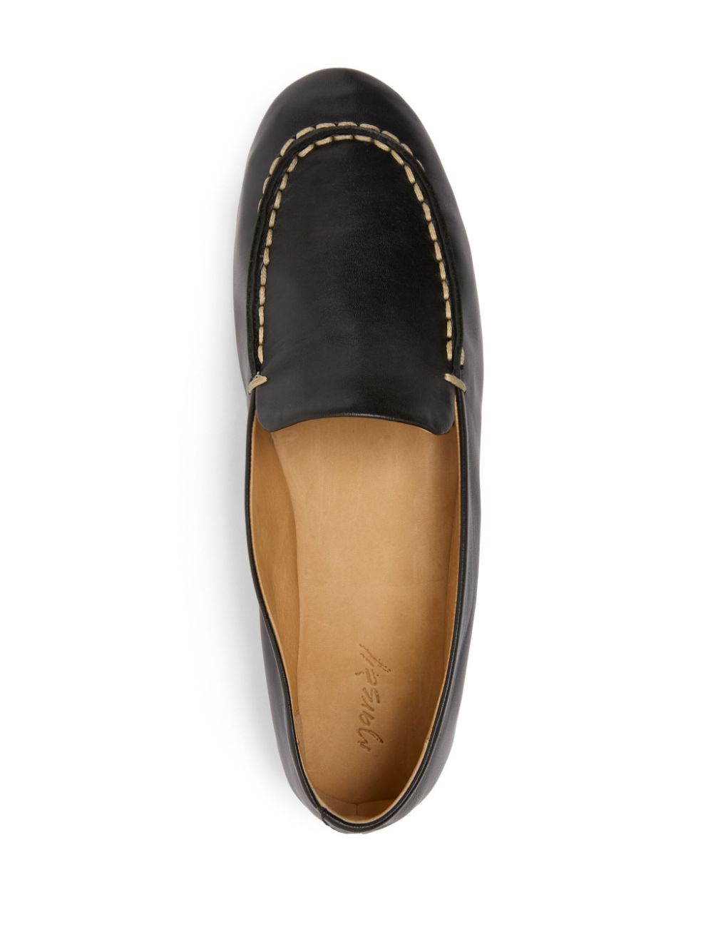 Marsèll contrast stitching loafers Black