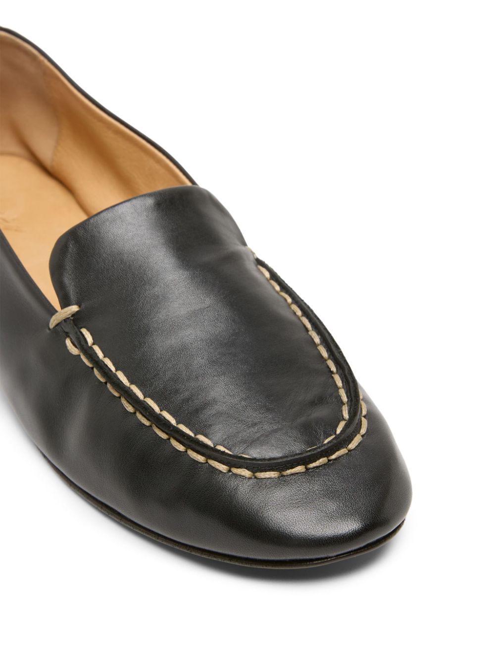 Marsèll contrast stitching loafers Black