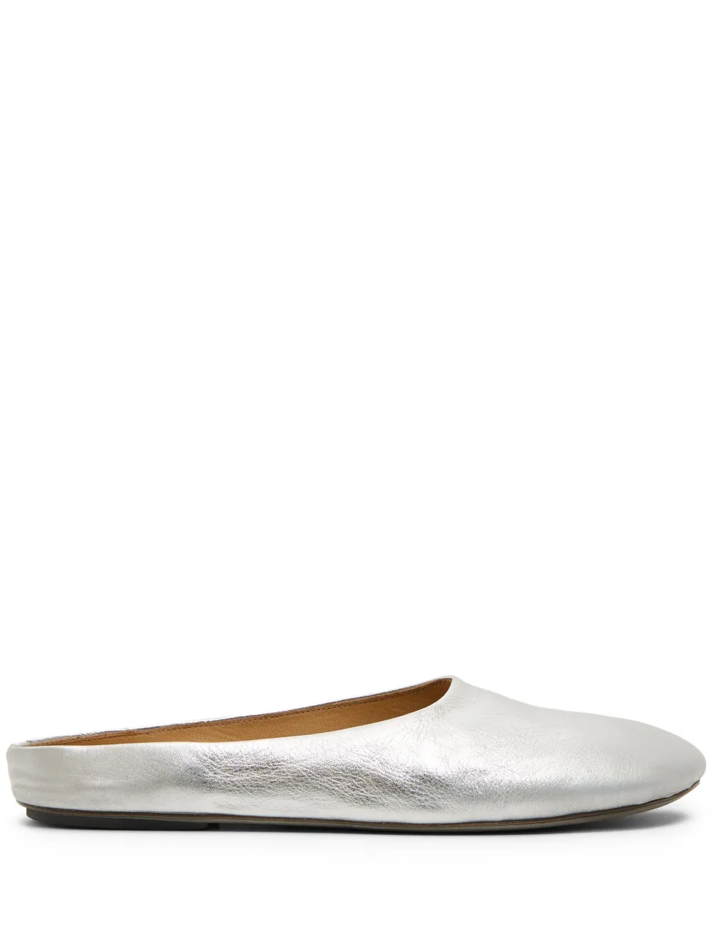 Marsèll leather mules Silver