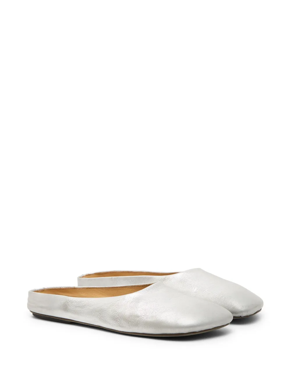 Marsèll leather mules Silver