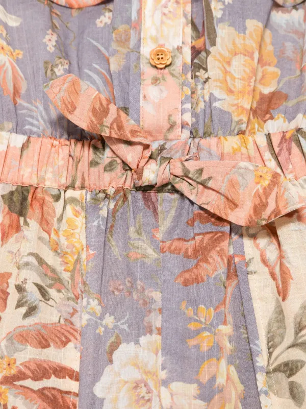 ZIMMERMANN Kids Tallow Playsuit Pink FARFETCH AU