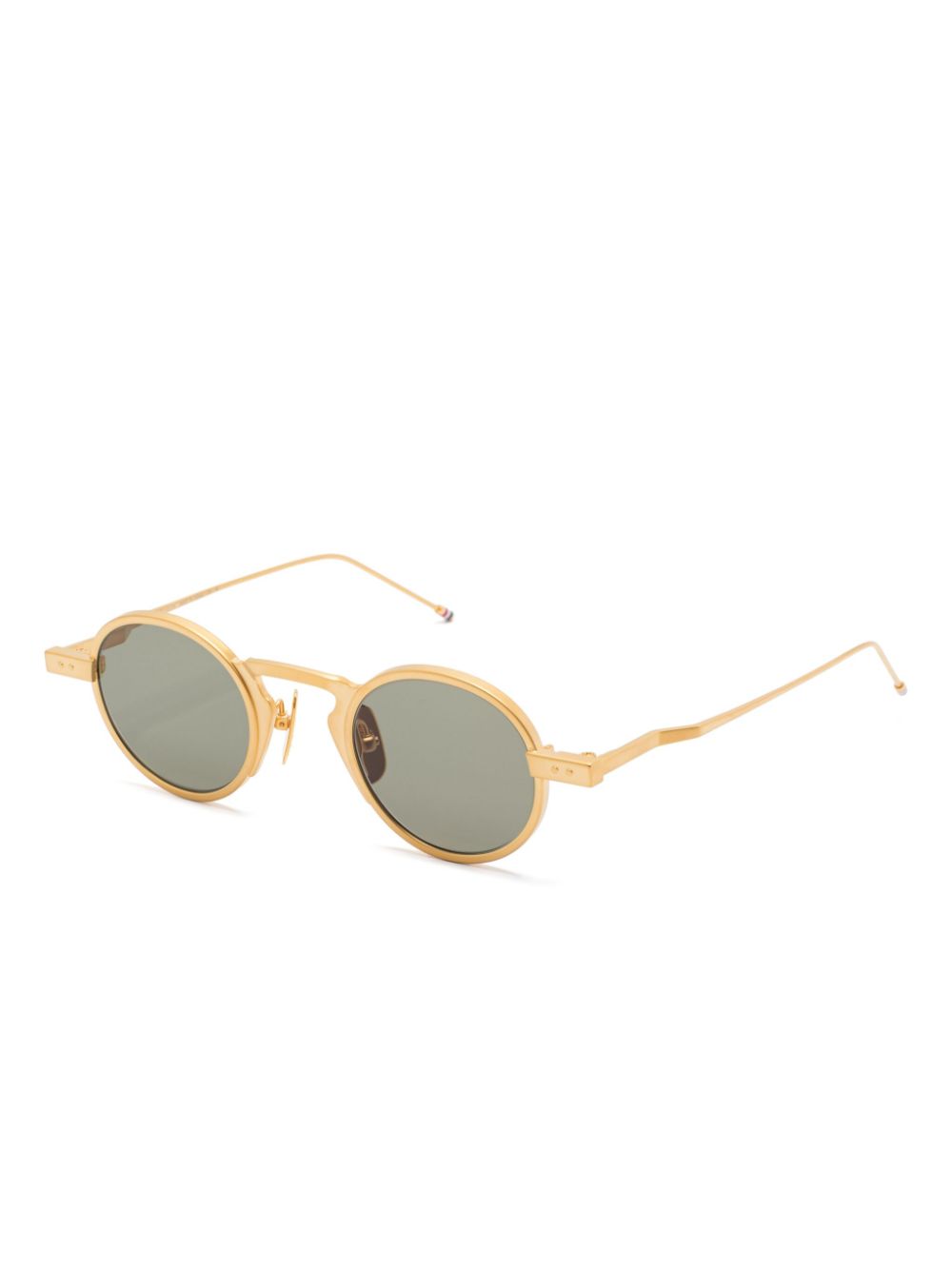 Thom Browne Eyewear Zonnebril met rond montuur - Goud