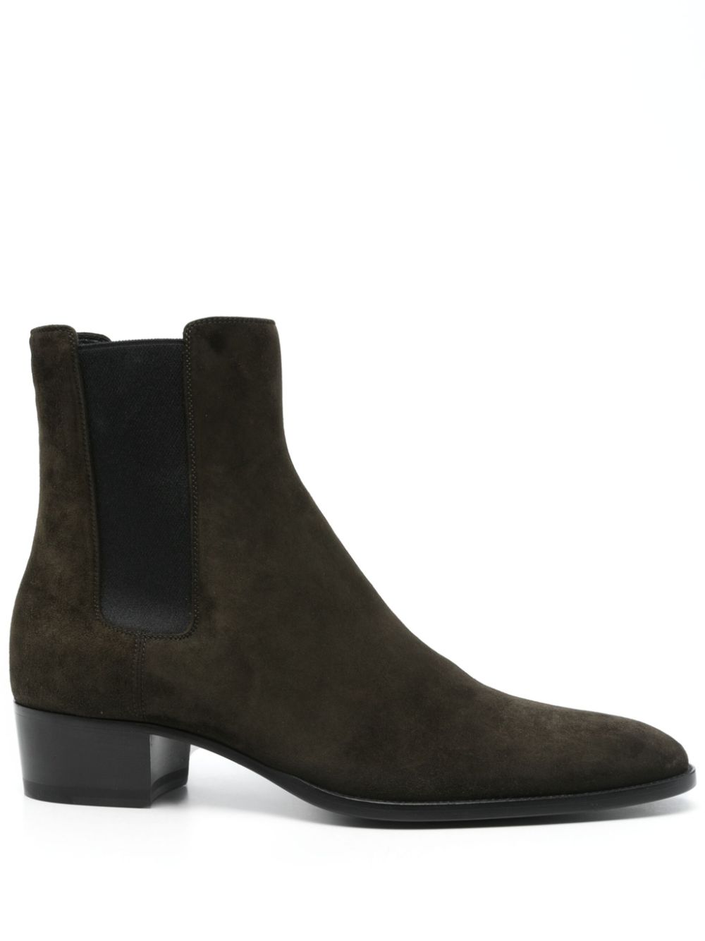 Saint Laurent Pre-Owned 40mm Wyatt ankle boots - Green