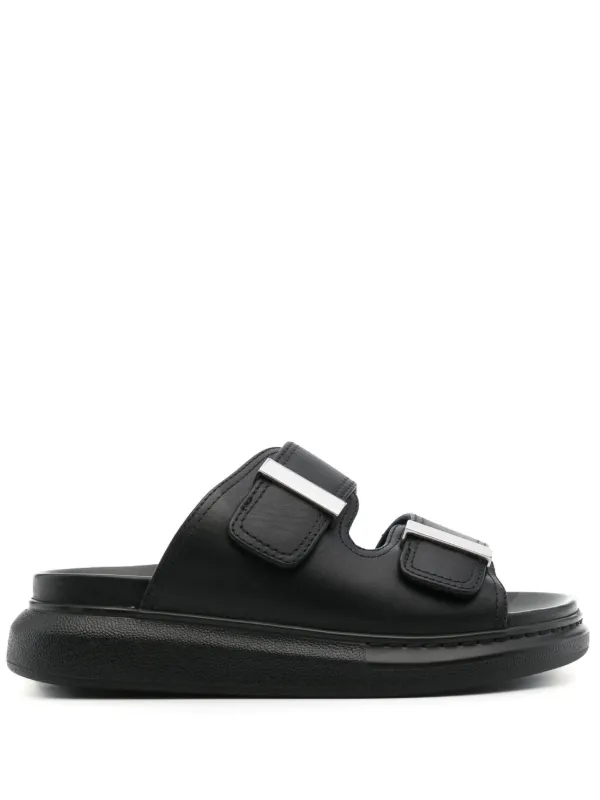 Alexander McQueen Pre-Owned Hybrid Slide | Black | FARFETCH
