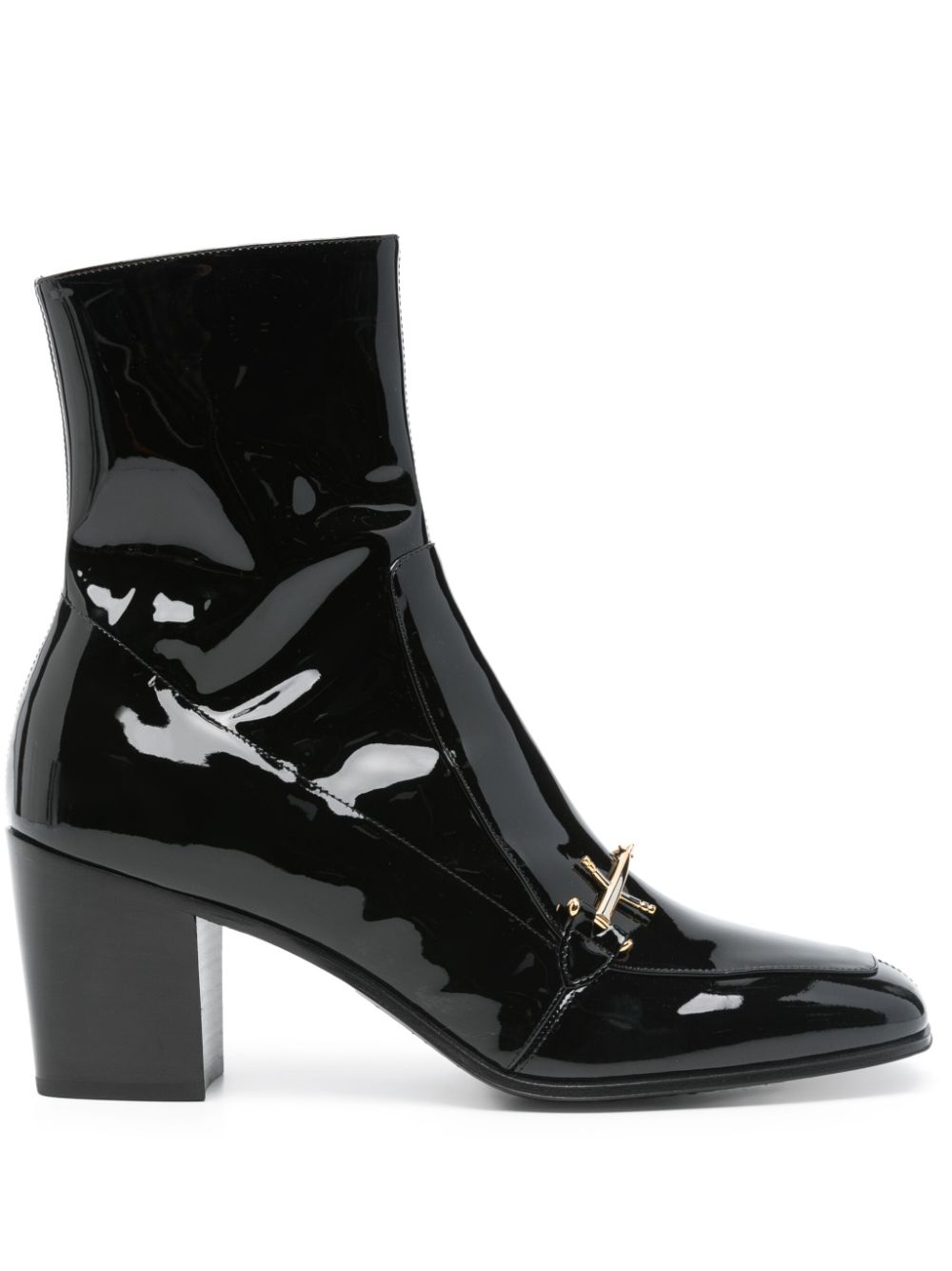 Saint Laurent Pre-Owned 75mm Beau boots - Black