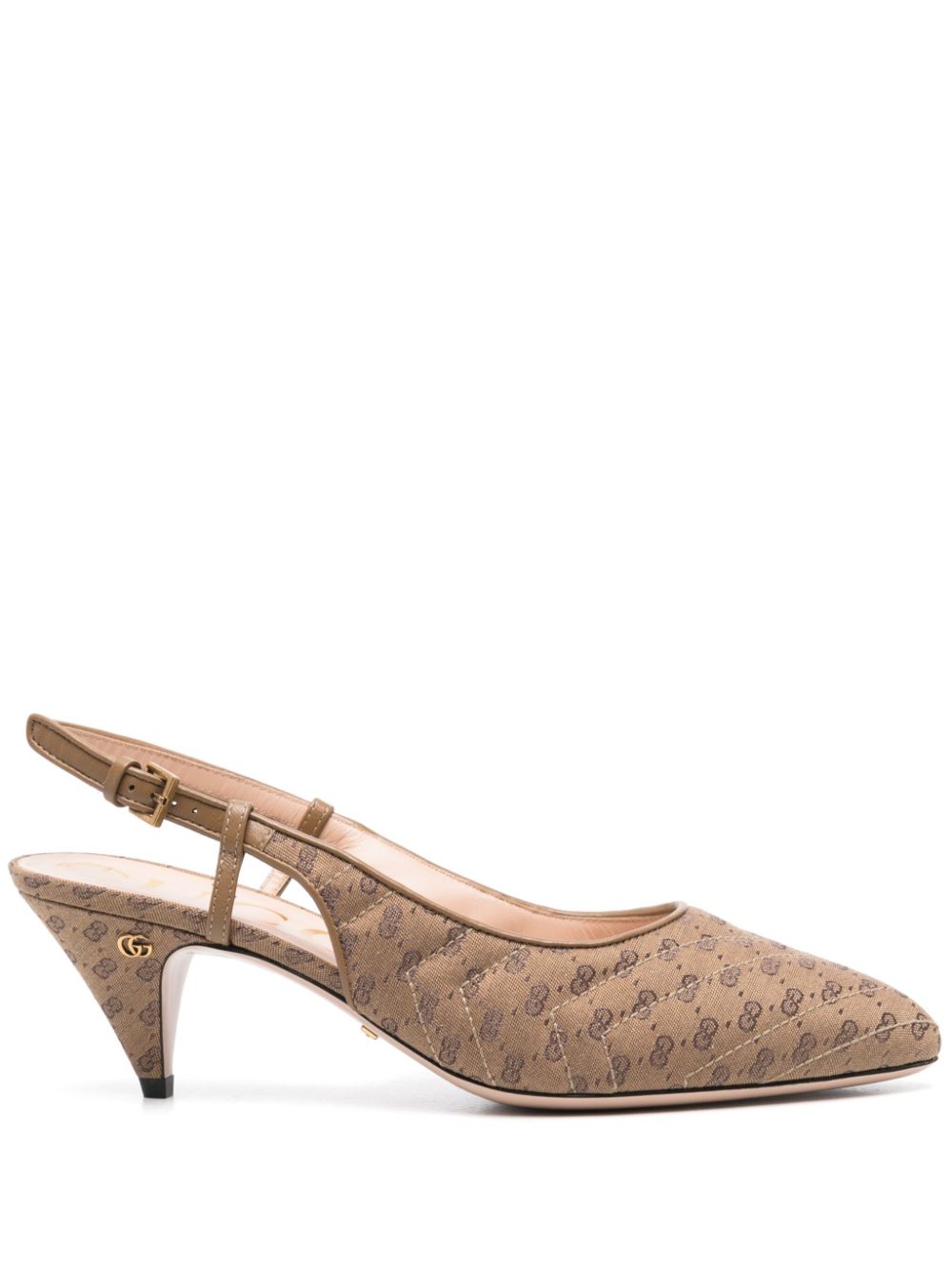 65mm Double G slingback pumps