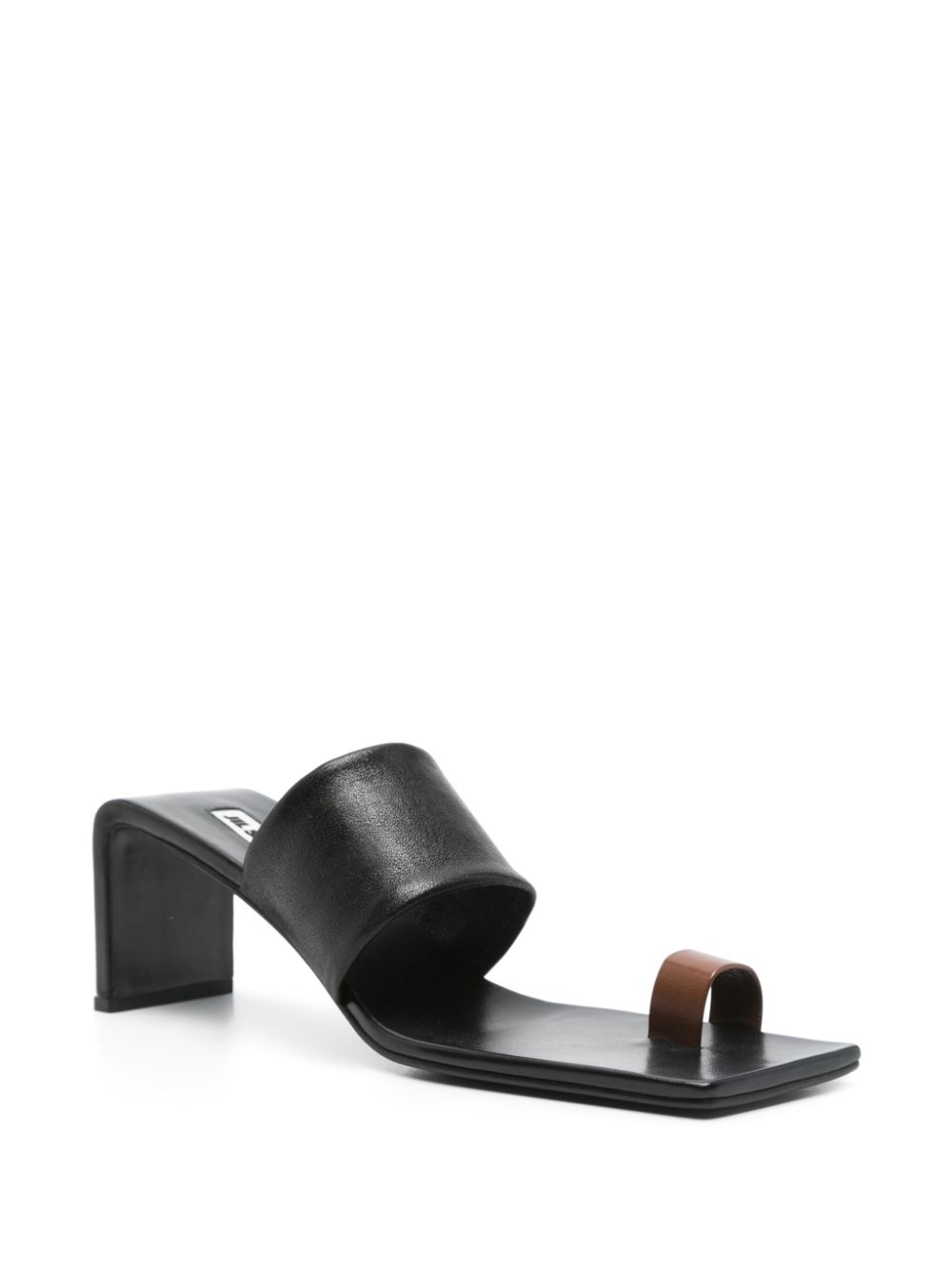 Jil Sander Pre-Owned 75mm leather mules - Black