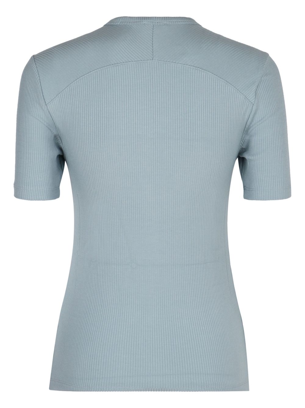 Calvin Klein Geribbeld T-shirt - Blauw