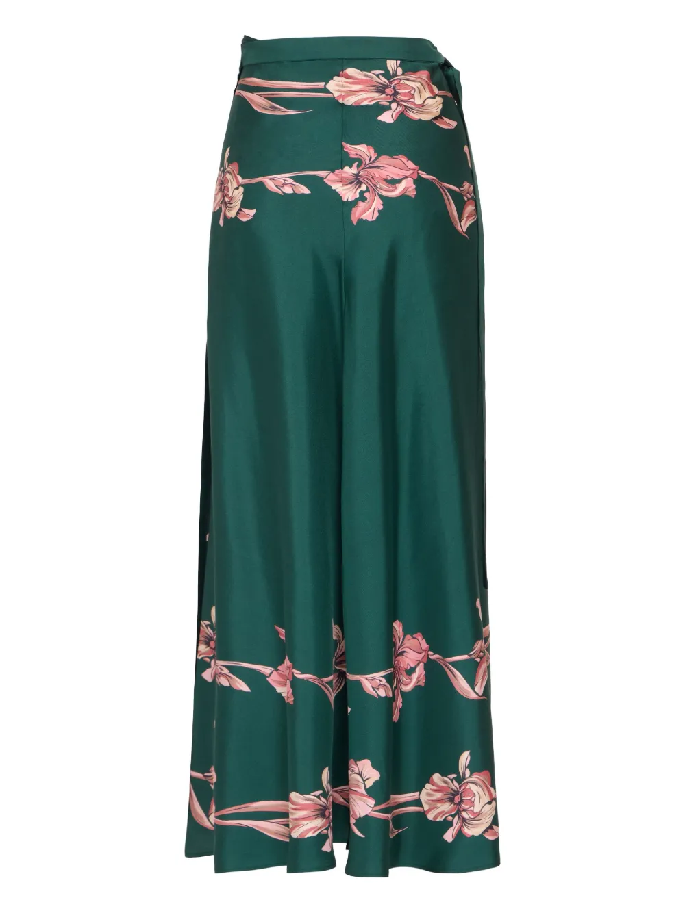 La DoubleJ Wikkelrok met bloemenprint Groen