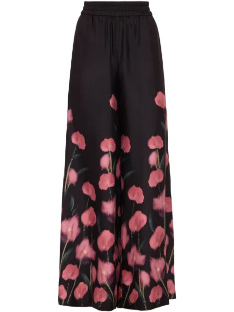 La DoubleJ floral-print palazzo pants
