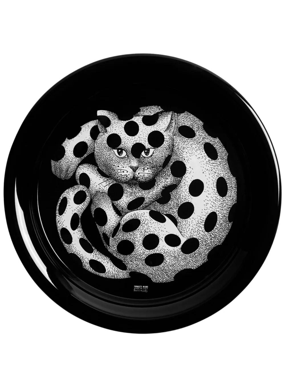 Fornasetti plato High Fidelity | negro | Image 1