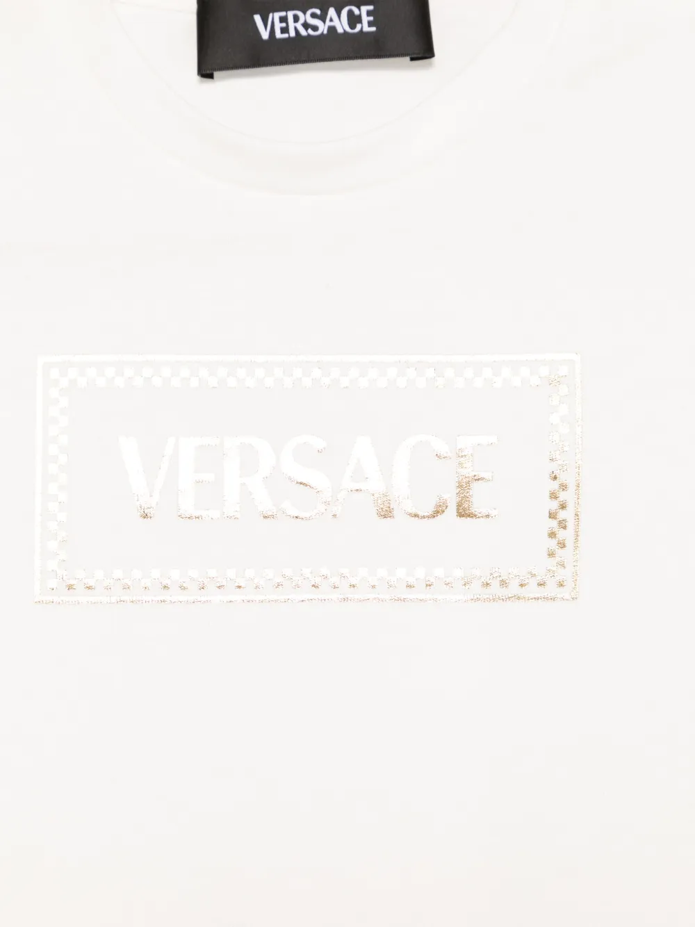 Versace Kids T-shirt met 90s Vintage logoprint Wit