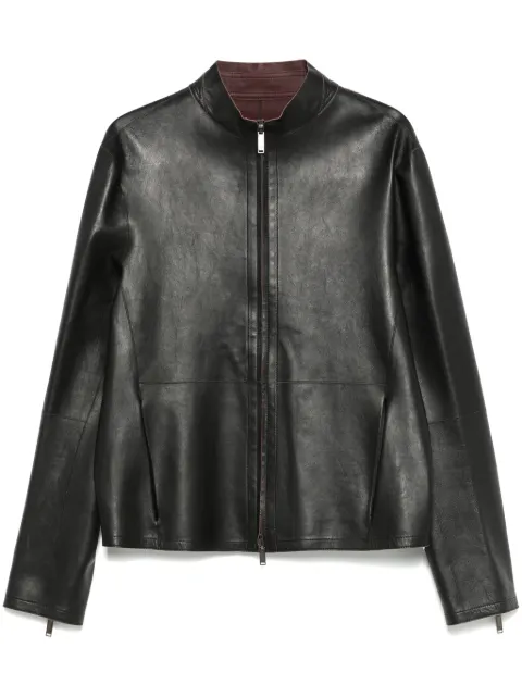 Emporio Armani veste en cuir