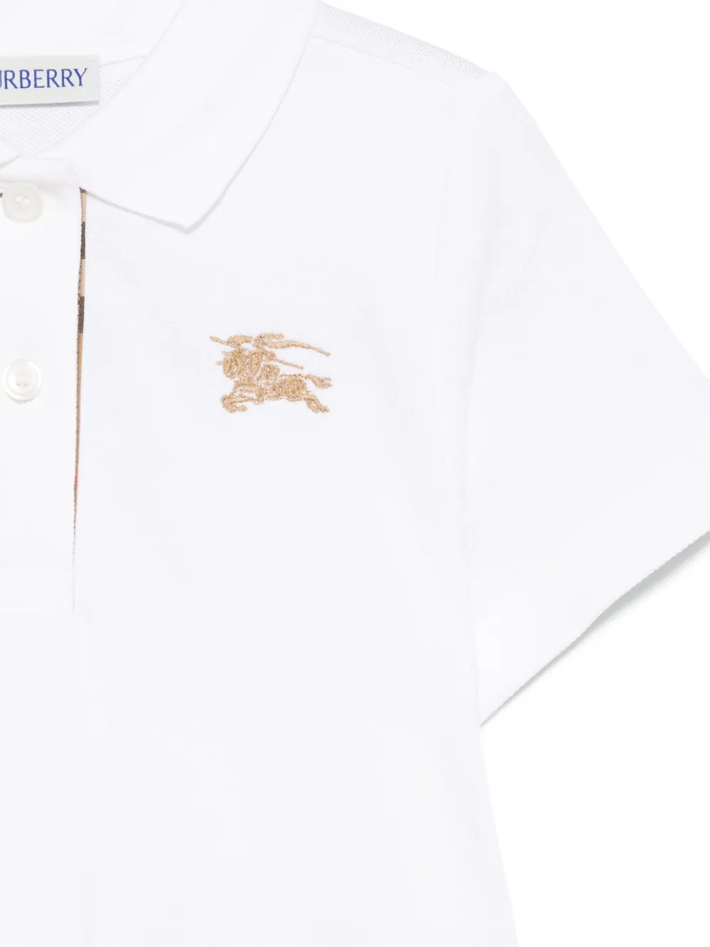 Burberry Kids Poloshirt-stijl jurk WHITE