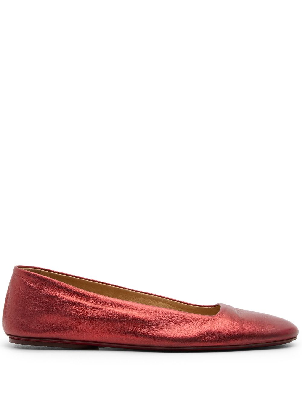 Marsèll metallic ballerinas Red