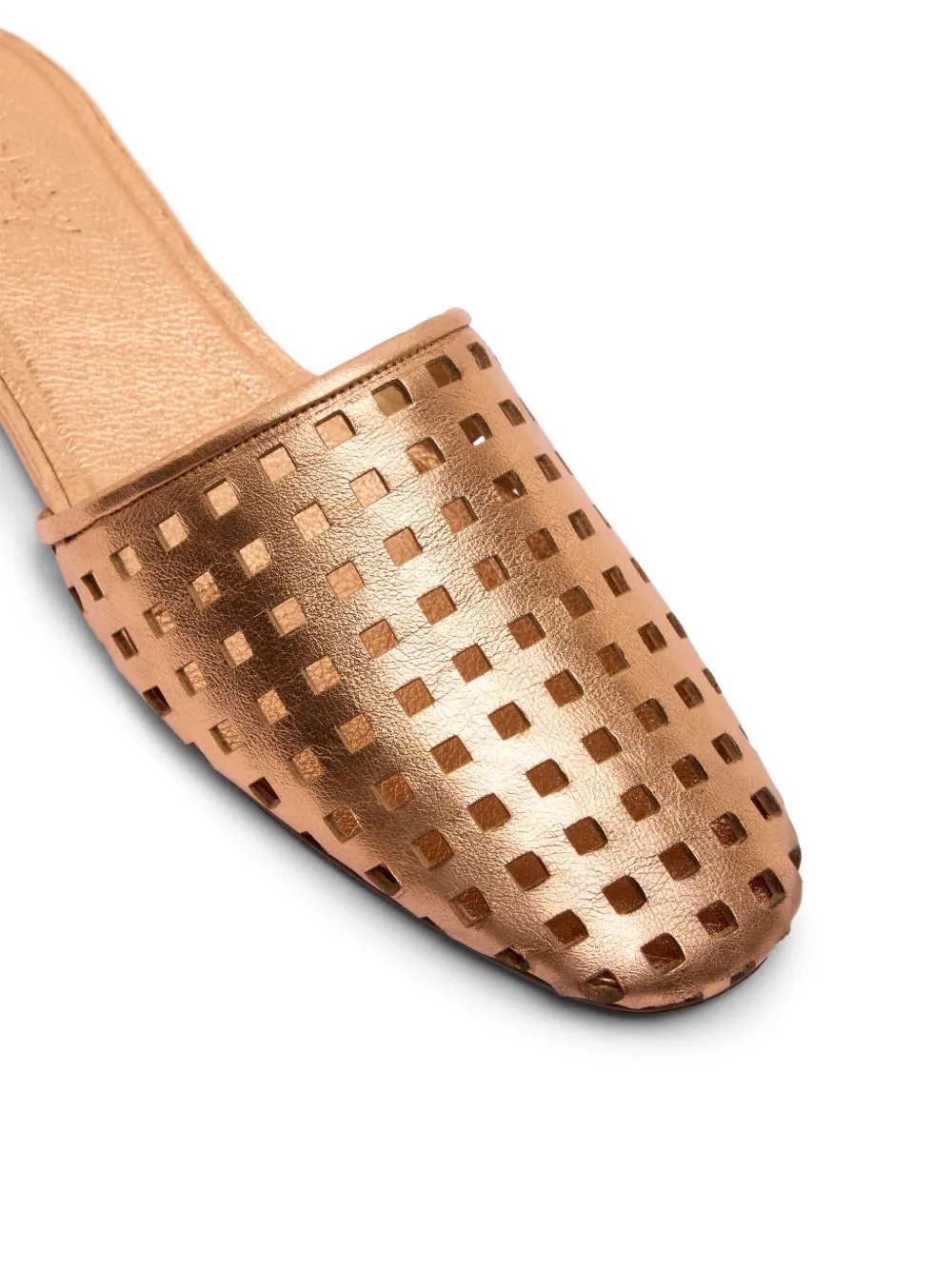 Marsèll perforated mules Gold