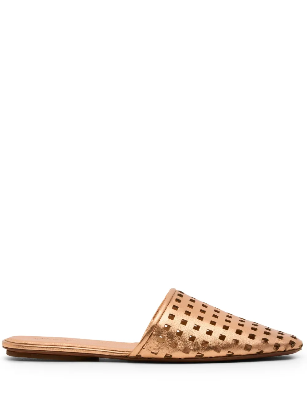 Marsèll perforated mules Gold