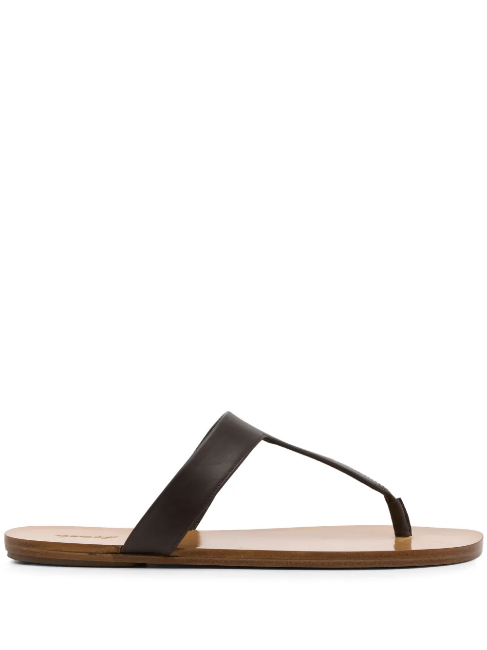 Marsèll leather flip flops Brown