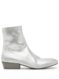 Marsèll metallic-leather ankle boots - Silver