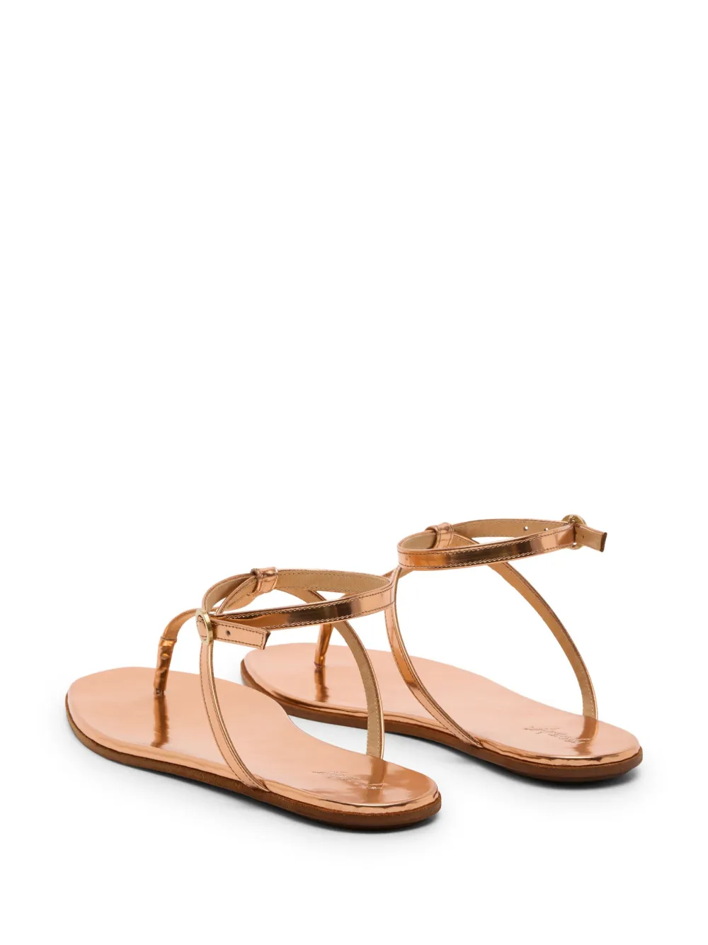 Marsèll patent-leather sandals Gold