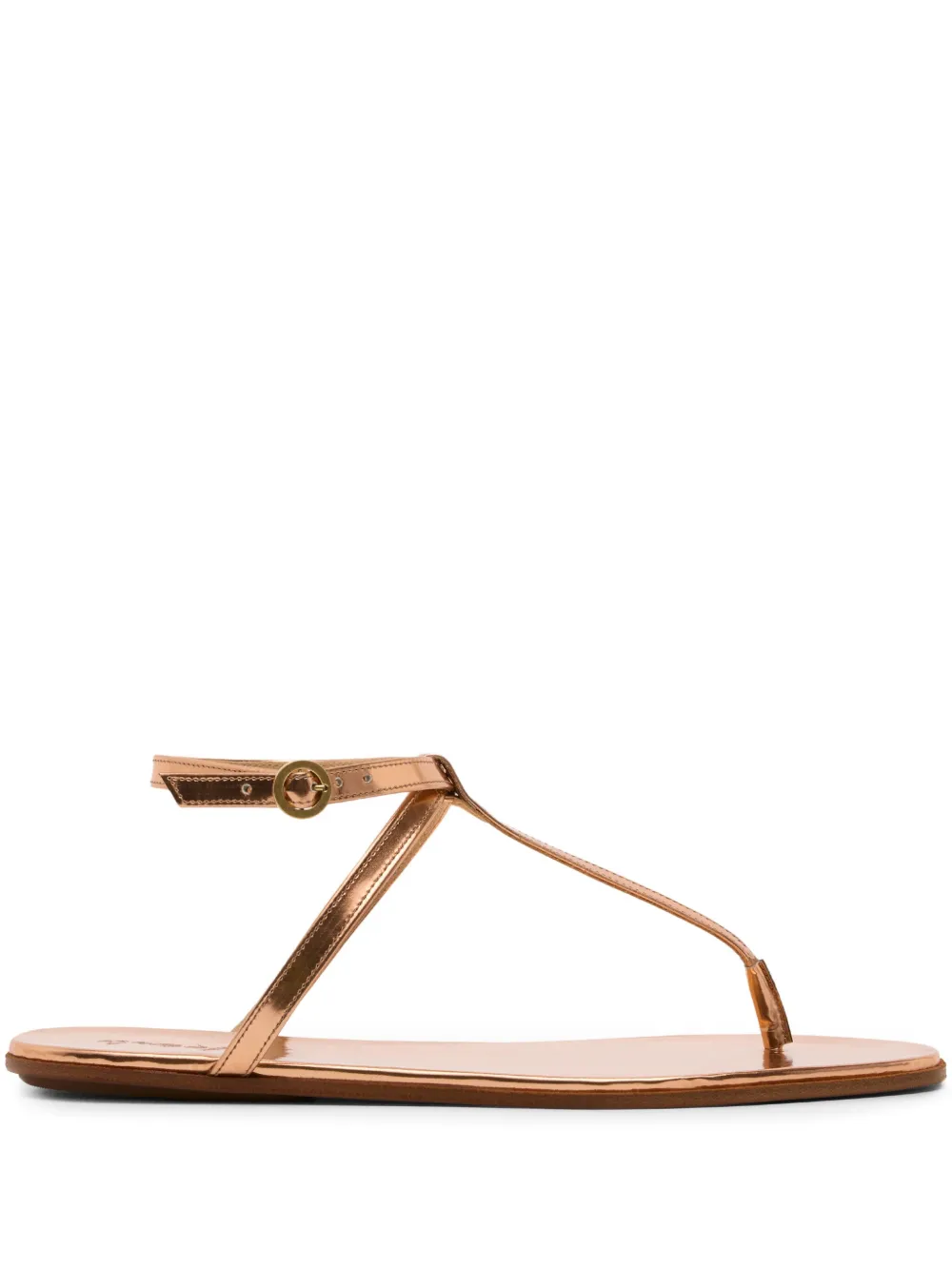 Marsèll patent-leather sandals Gold