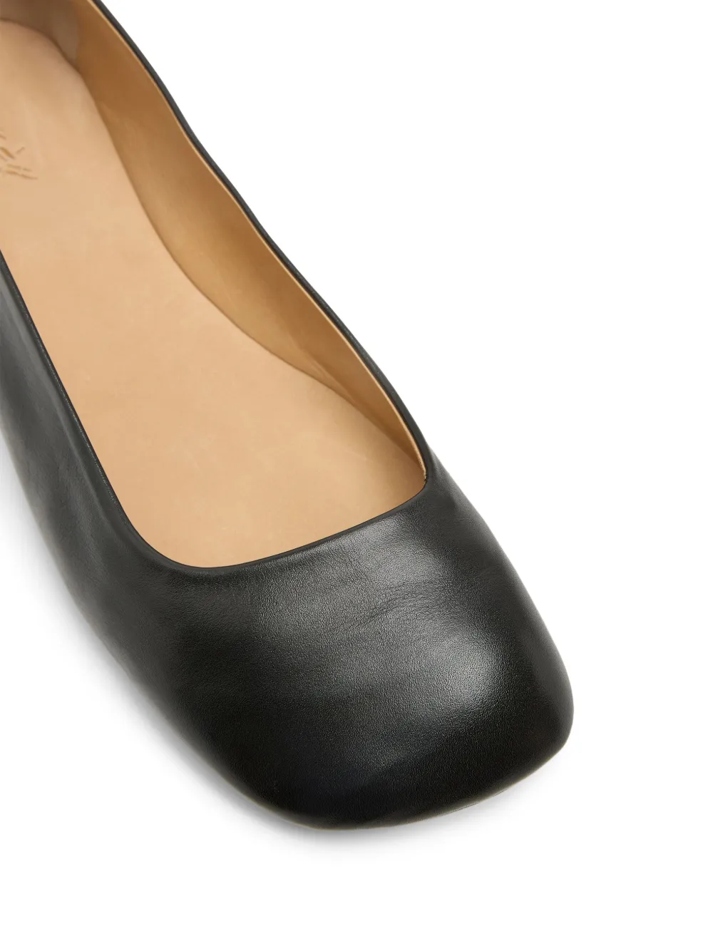 Marsèll square toe ballerinas Black