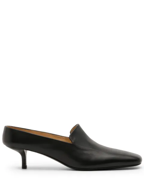 Marsèll brushed-leather mules