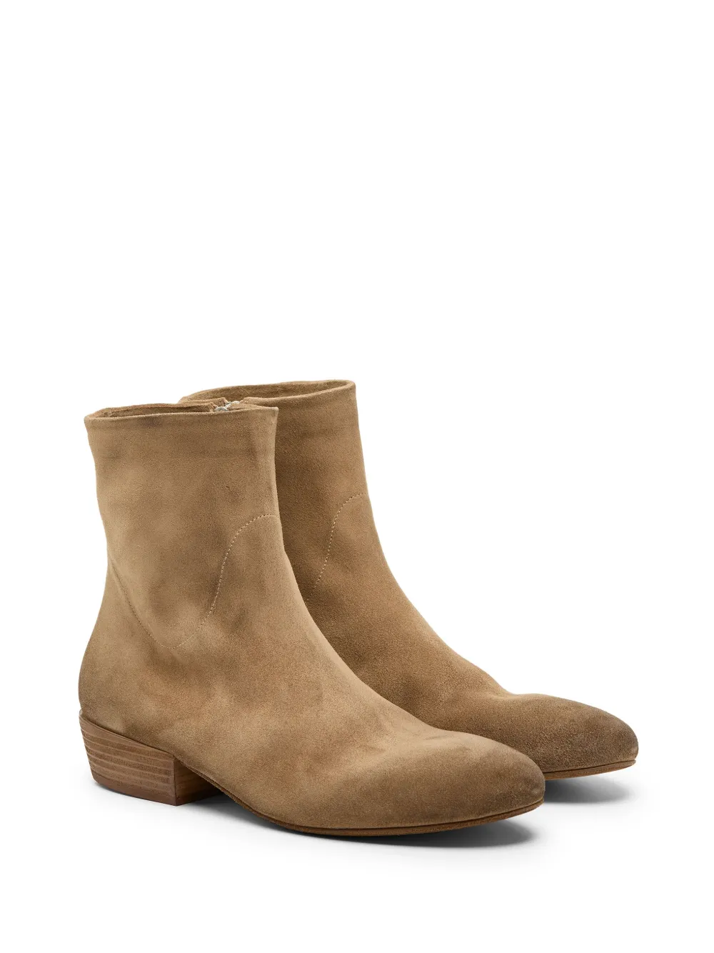 Marsèll Suède enkellaarzen - Beige