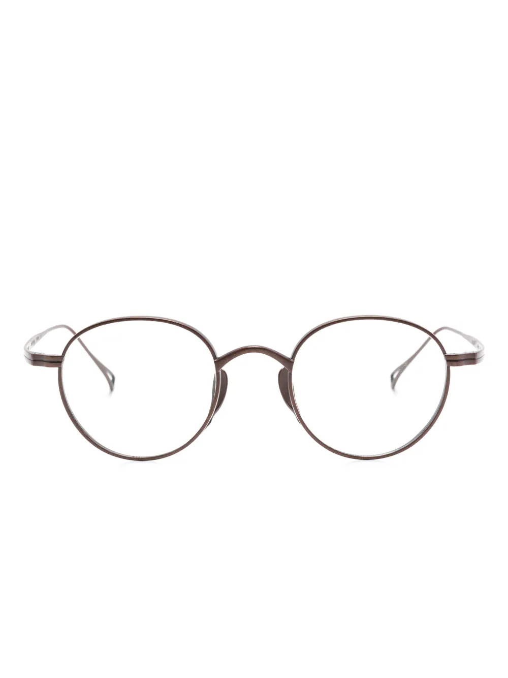 Kame Mannen round-frame glasses | Brown | Image 1
