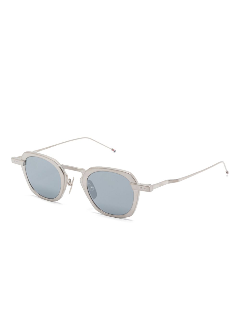 Thom Browne Eyewear Zonnebril met vierkant montuur - Zilver