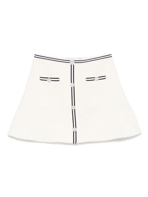Self-Portrait Kids jacquard knit skirt