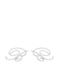 Blumarine logo-plaque earrings - Silver
