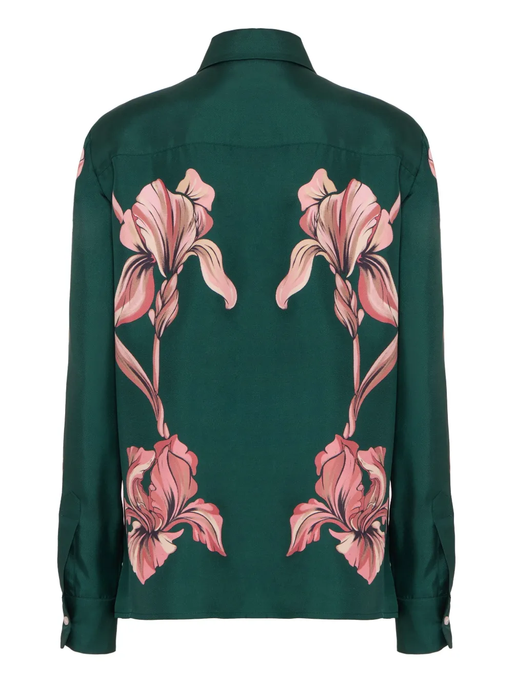La DoubleJ Satijnen blouse Groen