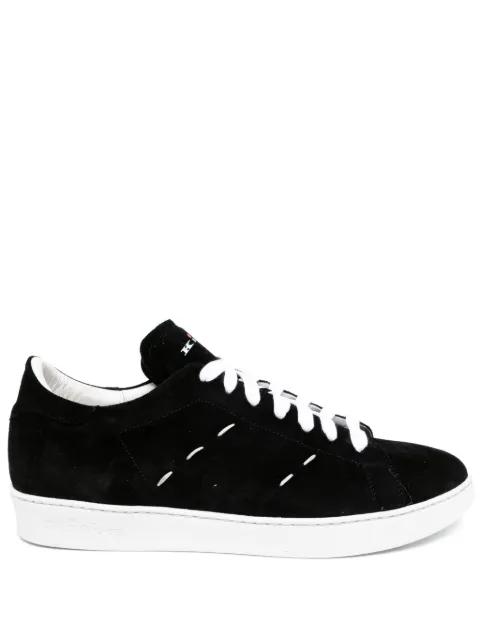 Kiton stitching leather sneakers