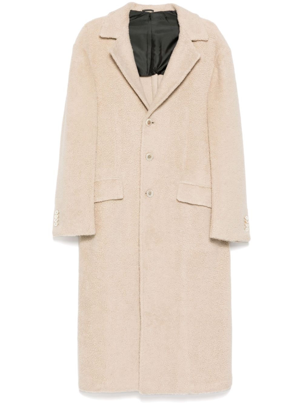 Kiton single-breasted coat - Neutrals