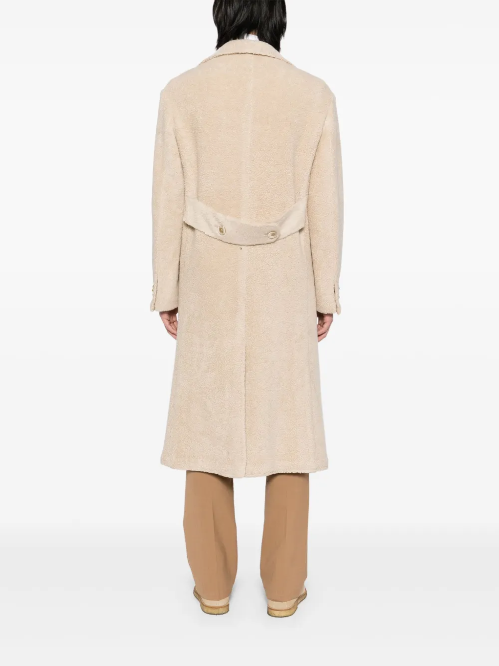 Kiton Jas met enkele rij knopen Beige