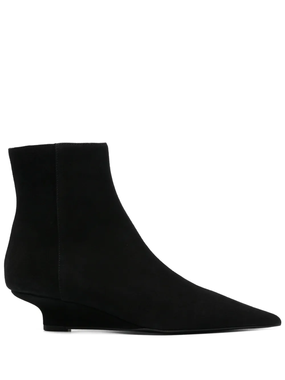 TOTEME 50mm suede boots Black