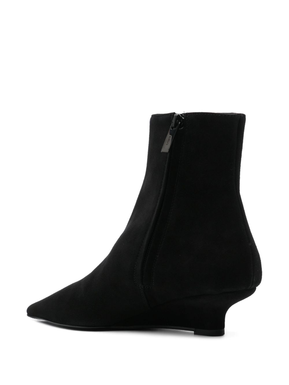 TOTEME 50mm suede boots Black