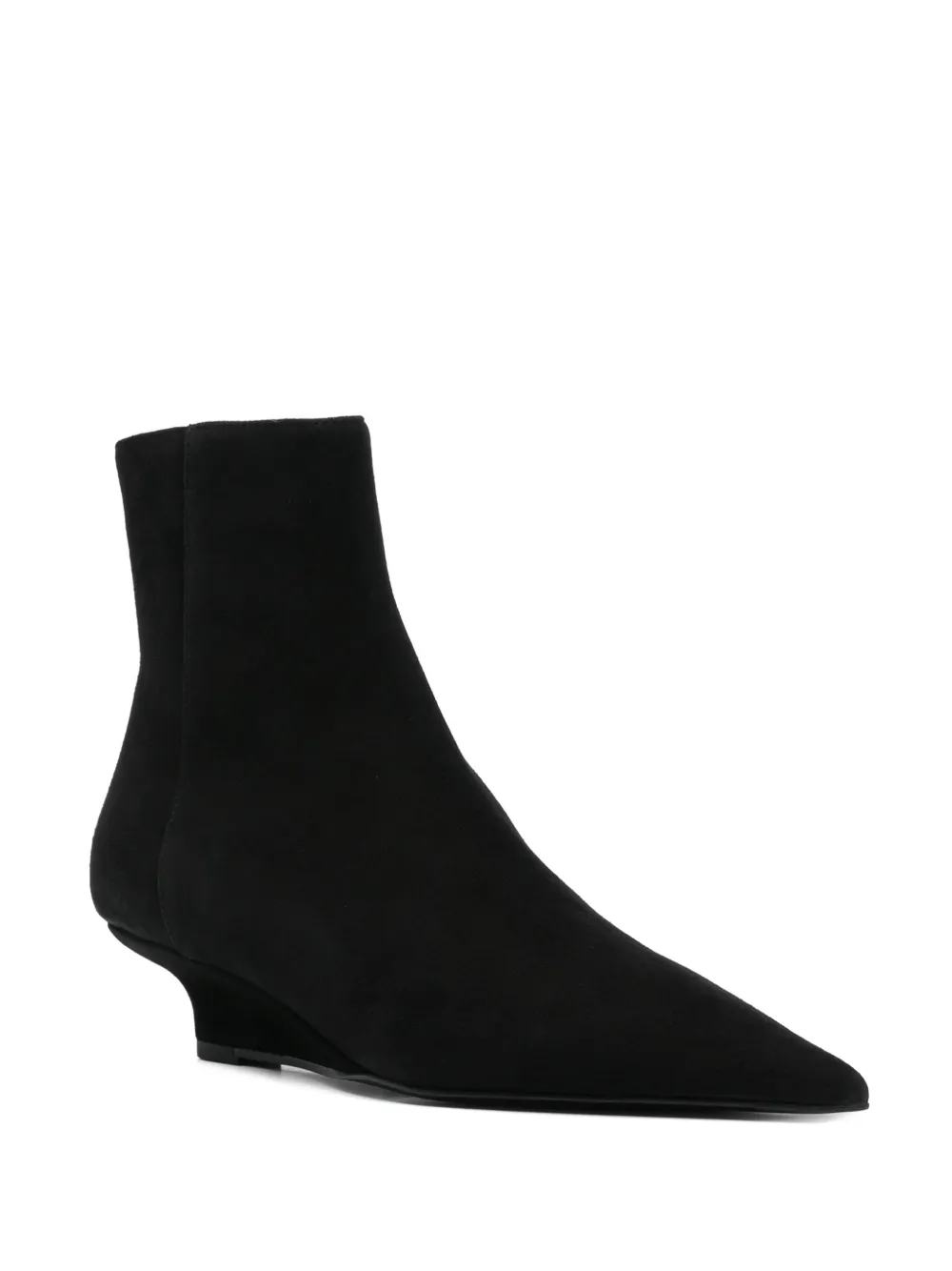 TOTEME 50mm suede boots Black