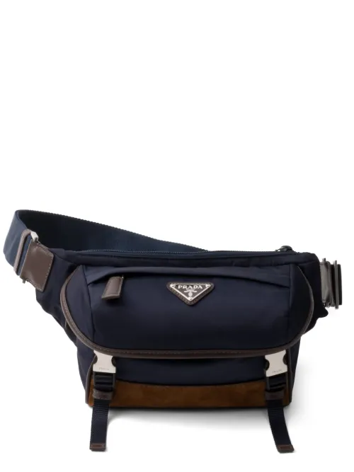 Sacoche à logo triangulaire - Prada - Modalova