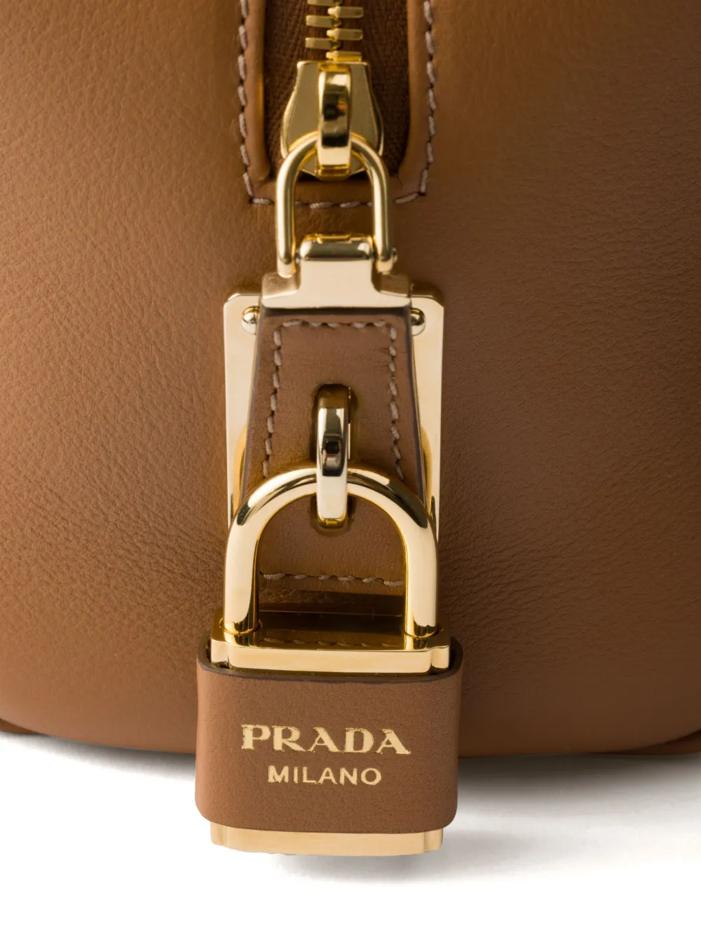 Prada Medium leren shopper Bruin