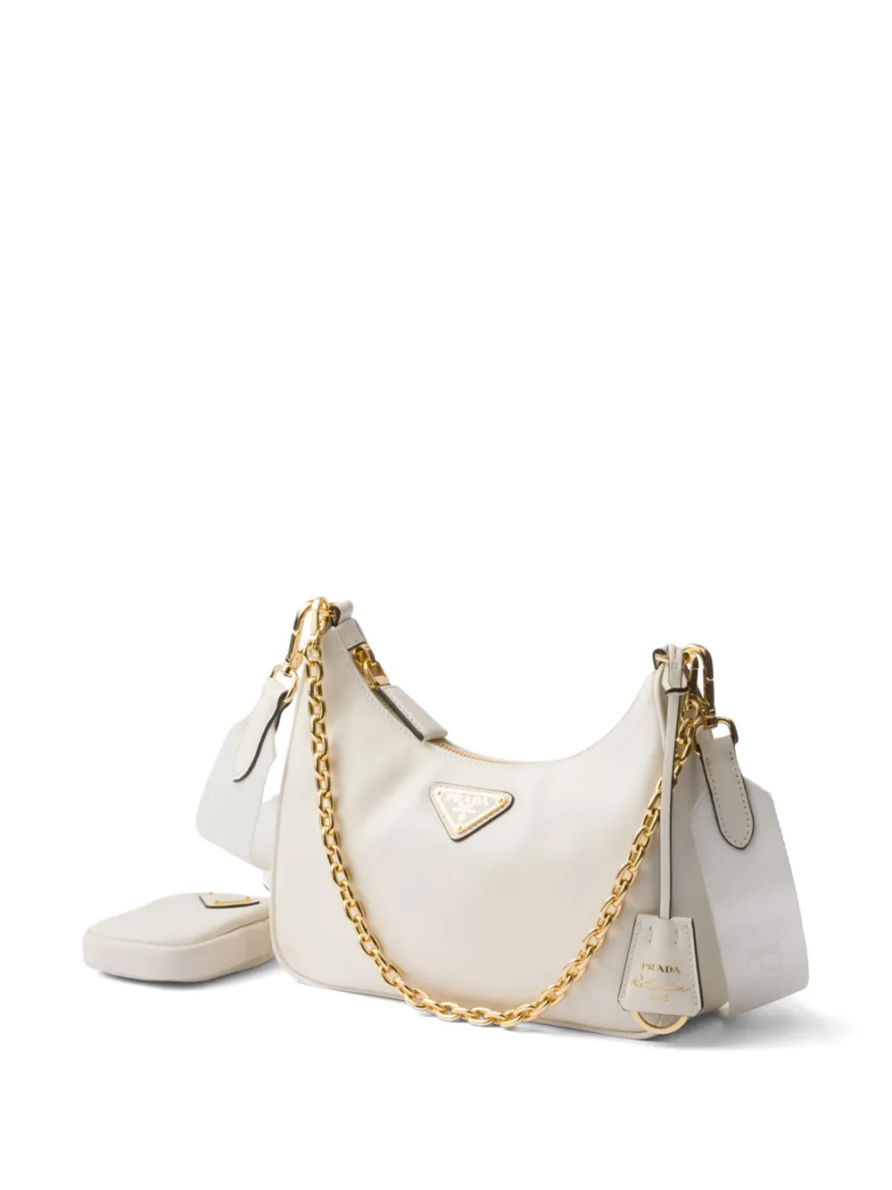 Prada Re-edition 2005 Shoulder Bag In Neutrals
