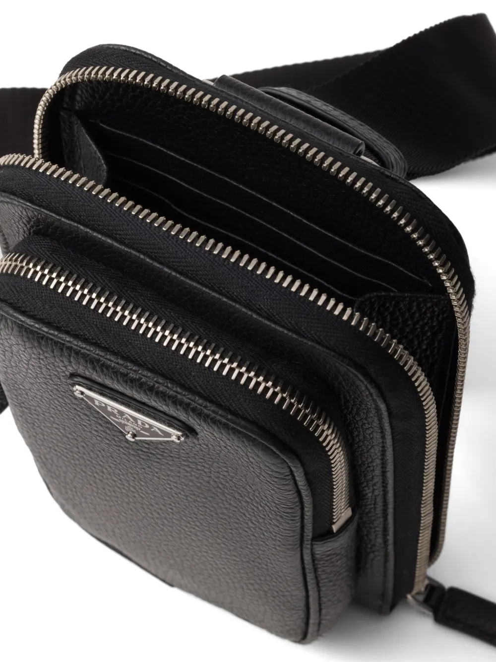 Prada Leren pasjeshouder Zwart