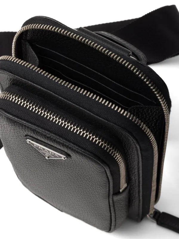 Prada Leather Phone Case | Black | FARFETCH RO