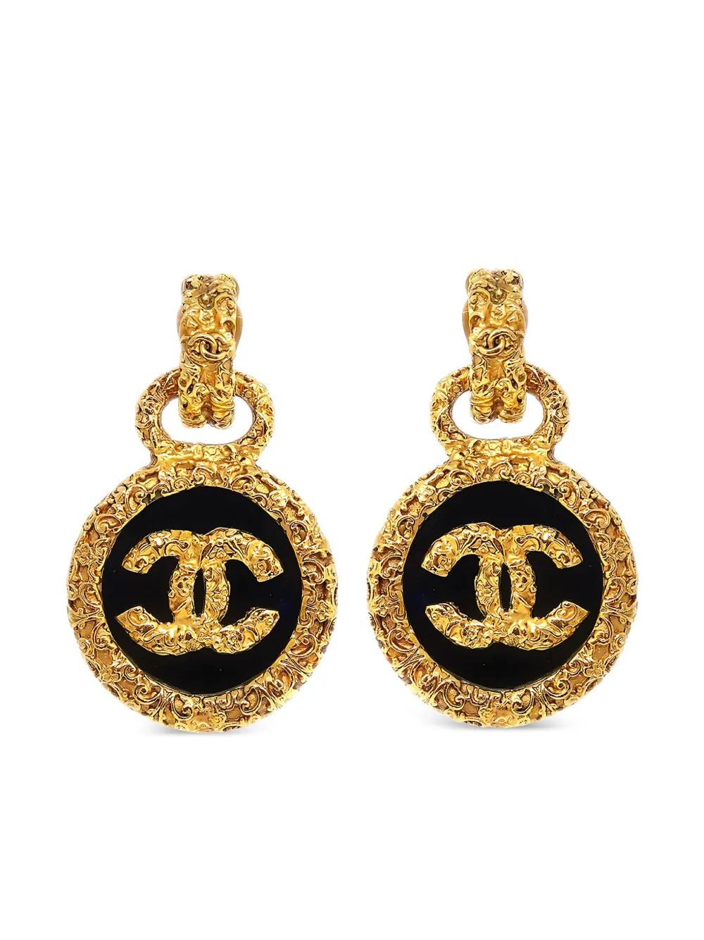 CHANEL Pre-Owned 1988 CC earrings | Gold | Image 1