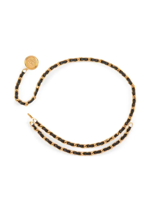 CHANEL Pre-Owned cinturón de cadena Medallion 1994
