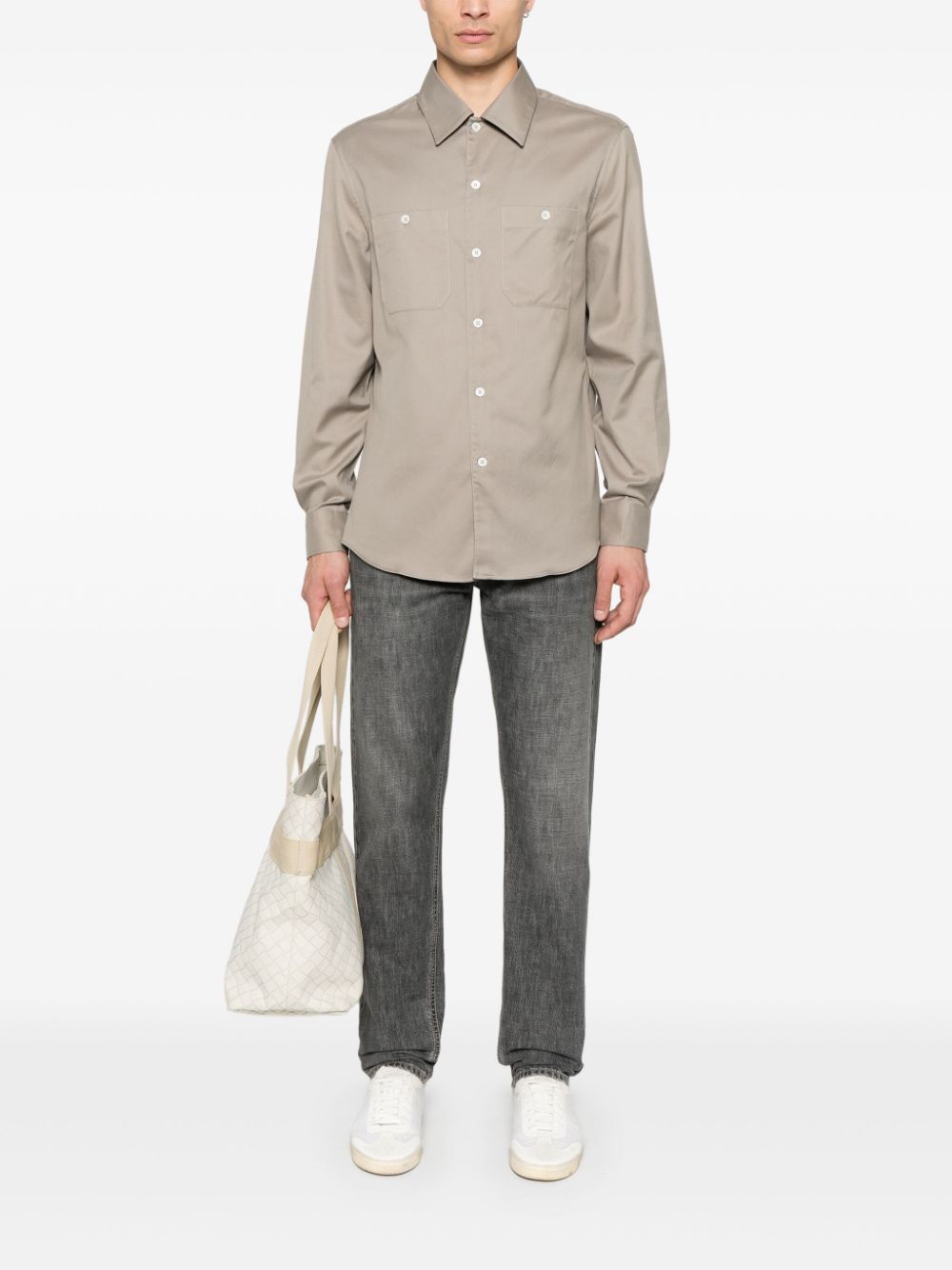 Brunello Cucinelli cotton shirt - Beige