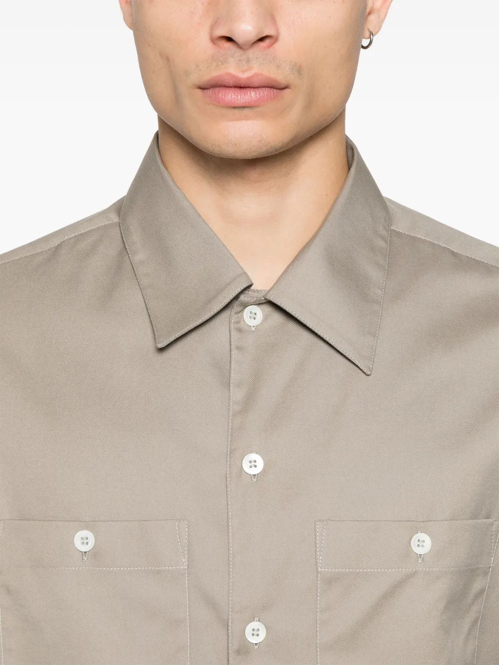 Brunello Cucinelli Katoenen overhemd Beige