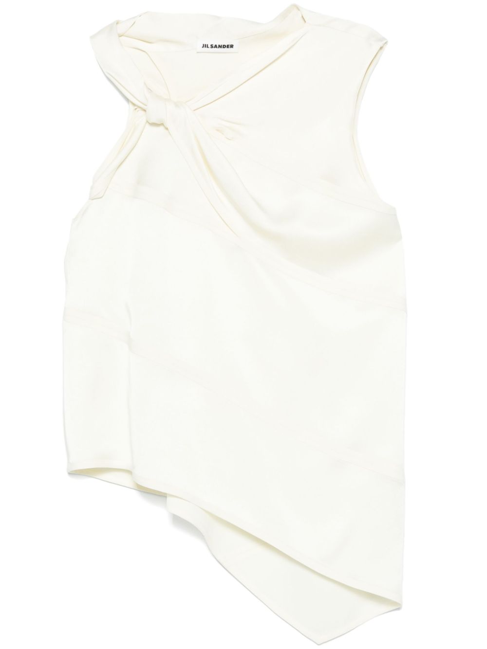 Jil Sander Top met geknoopt detail Beige