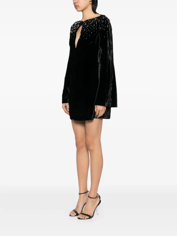Amen Velvet Short Dress | Black | FARFETCH Amen Velvet Short Dress | Black | FARFETCH